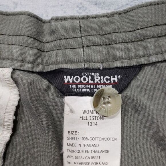 Woolrich Shorts‎ Womens 13 Gray High Rise Hiking Outdoors Cotton - Picture 4 of 12